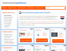 Tablet Screenshot of nederlandstaligesoftware.nl